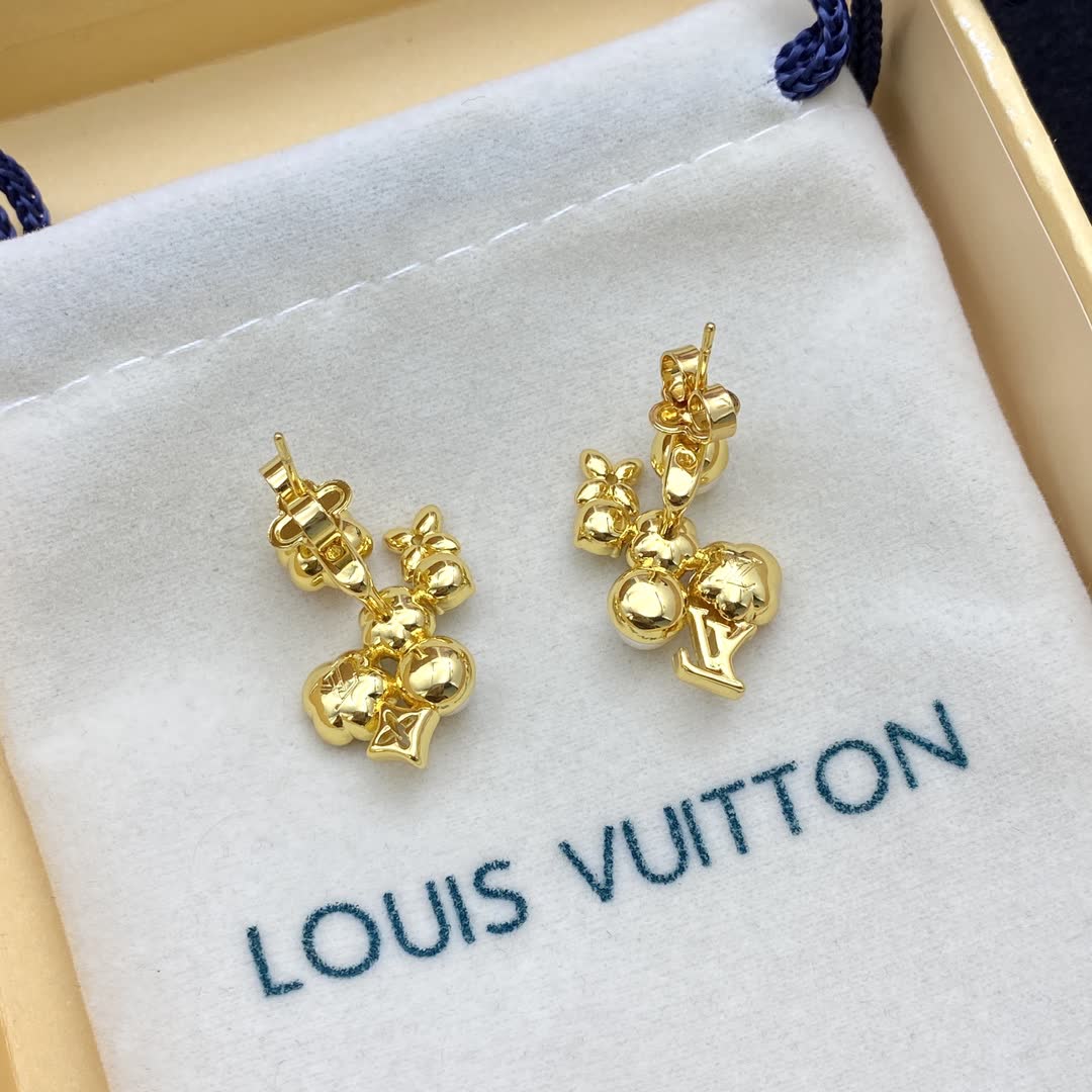 Louis Vuitton Pearl and Gemstone Earrings